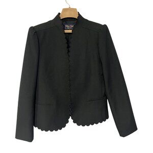 Scalloped Edge Black Womens Jacket By WhipO Will Size 12/13